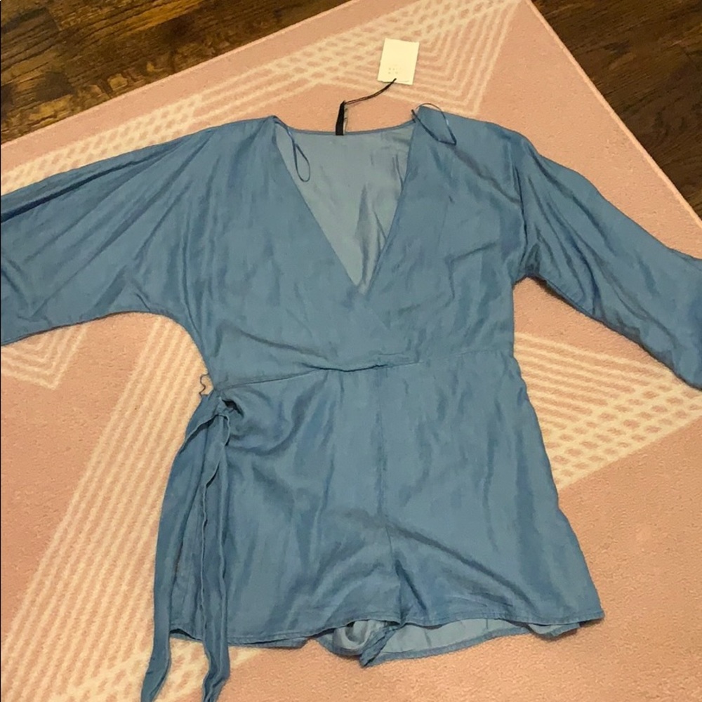 Zara blue romper